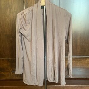 1218 Tan Open Front Cardigan Sweater